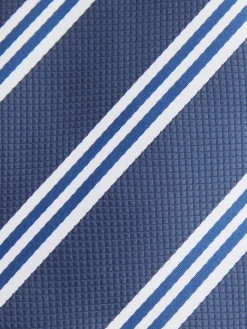 CORBATA JACQUARD MF AZUL MARINO
