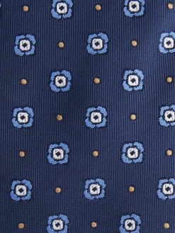 CORBATA JACQUARD MF AZUL MARINO