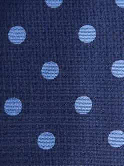 CORBATA JACQUARD MF AZUL MARINO