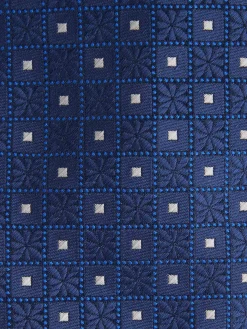 CORBATA JACQUARD MF AZUL MARINO