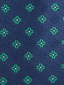CORBATA JACQUARD MF AZUL MARINO