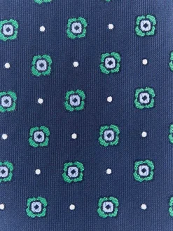 CORBATA JACQUARD MF AZUL MARINO