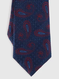 CORBATA JACQUARD MF AZUL MARINO