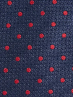 CORBATA JACQUARD MF AZUL MARINO