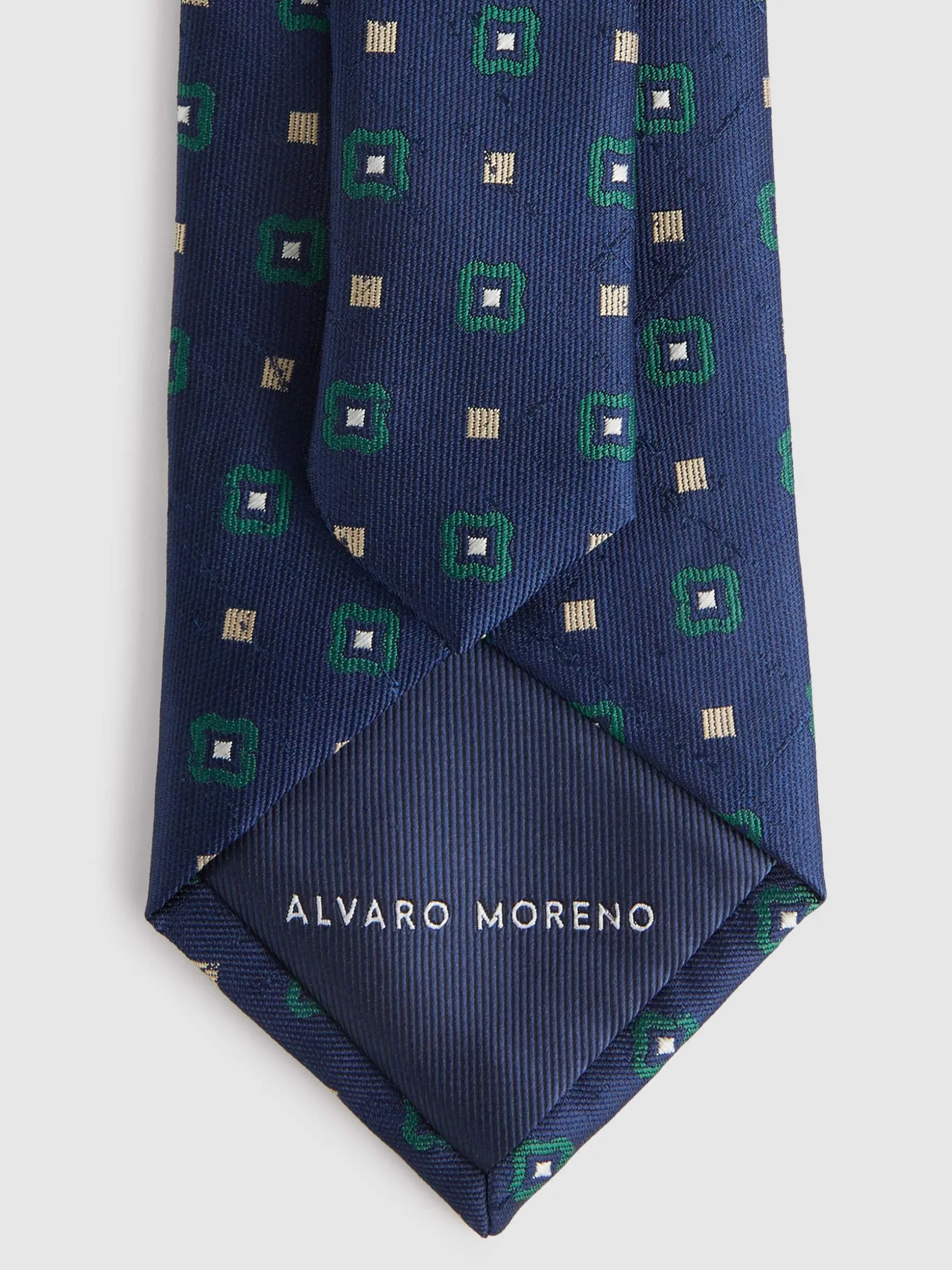 CORBATA JACQUARD MF AZUL MARINO