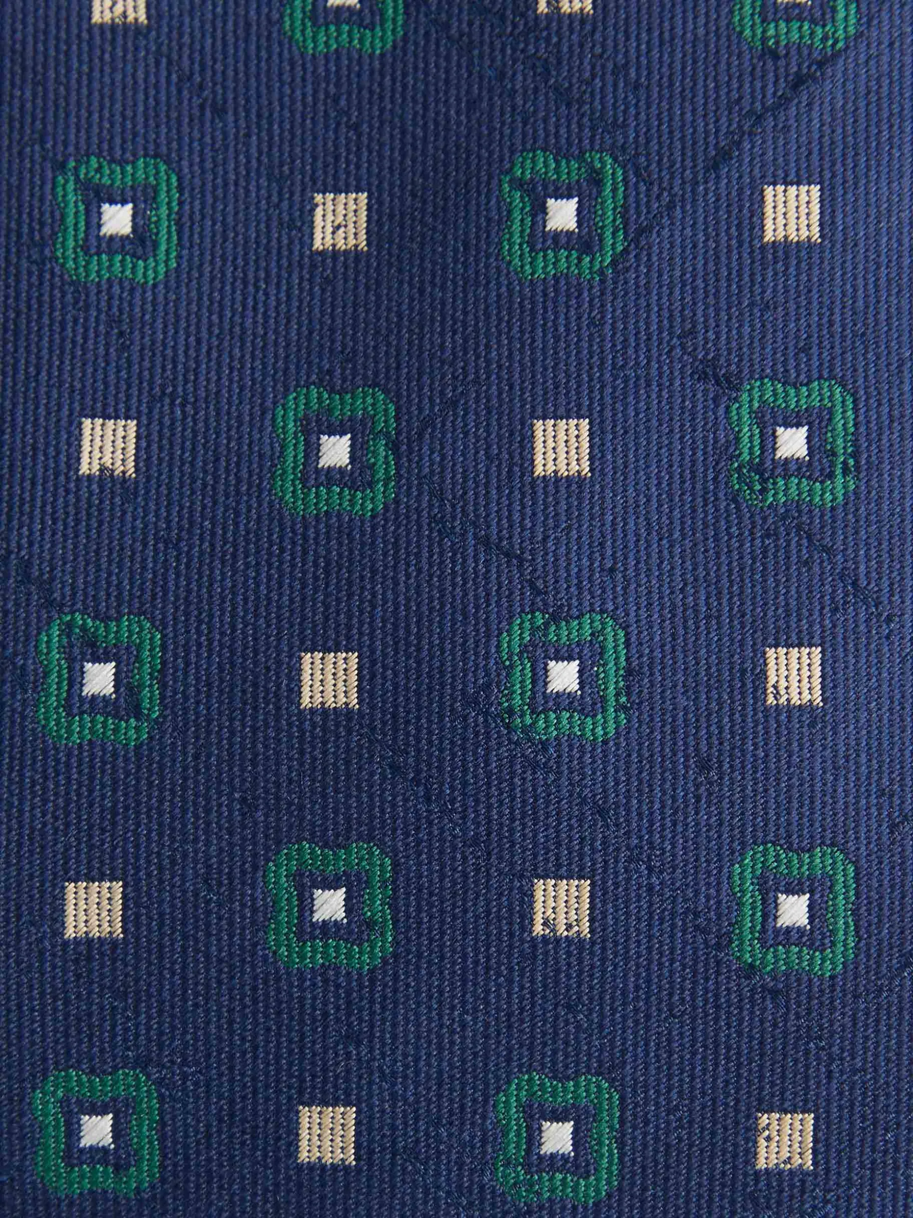 CORBATA JACQUARD MF AZUL MARINO