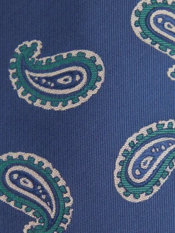 CORBATA JACQUARD MF AZUL MARINO