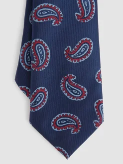 CORBATA JACQUARD MF AZUL MARINO