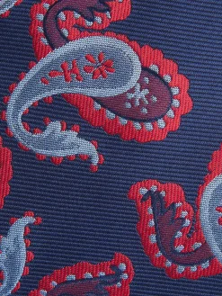 CORBATA JACQUARD MF AZUL MARINO