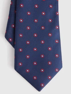 CORBATA JACQUARD MF AZUL MARINO