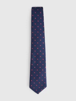 CORBATA JACQUARD MF AZUL MARINO