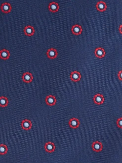 CORBATA JACQUARD MF AZUL MARINO