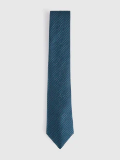 CORBATA JACQUARD MF AZUL MARINO