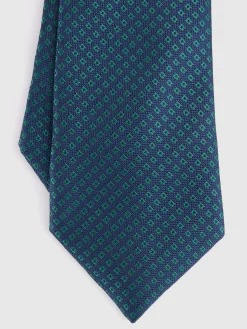 CORBATA JACQUARD MF AZUL MARINO