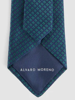 CORBATA JACQUARD MF AZUL MARINO