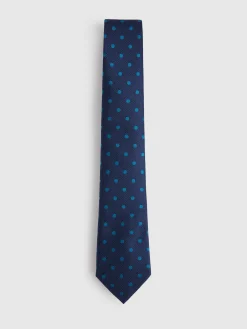 CORBATA JACQUARD MF AZUL MARINO