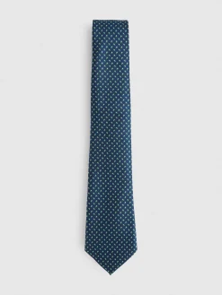 CORBATA JACQUARD MF AZUL MARINO