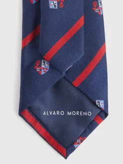 CORBATA JACQUARD MF AZUL MARINO