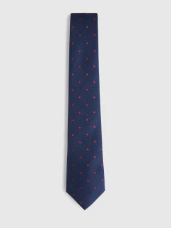 CORBATA JACQUARD MF AZUL MARINO