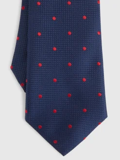 CORBATA JACQUARD MF AZUL MARINO