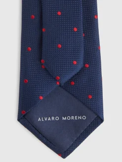 CORBATA JACQUARD MF AZUL MARINO