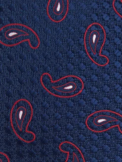 CORBATA JACQUARD MF AZUL MARINO