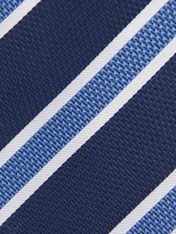 CORBATA JACQUARD MF AZUL MARINO