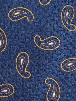 CORBATA JACQUARD MF AZUL MARINO