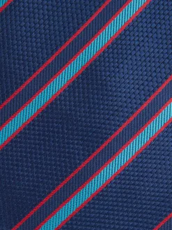 CORBATA JACQUARD MF AZUL MARINO