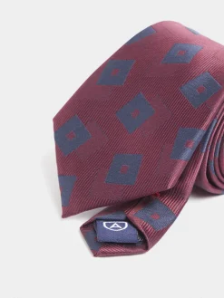 CORBATA JACQUARD MF BURDEOS