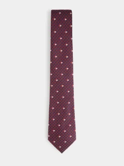 CORBATA JACQUARD MF BURDEOS