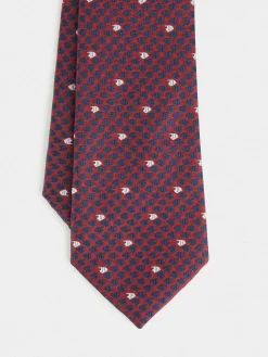 CORBATA JACQUARD MF BURDEOS