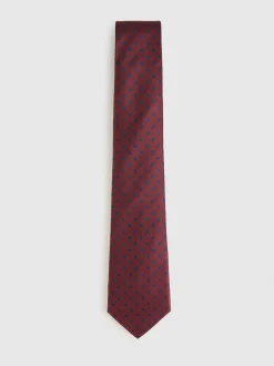 CORBATA JACQUARD MF BURDEOS