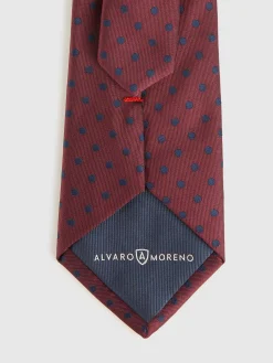 CORBATA JACQUARD MF BURDEOS