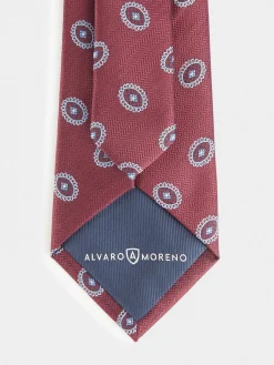 CORBATA JACQUARD MF BURDEOS