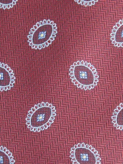 CORBATA JACQUARD MF BURDEOS