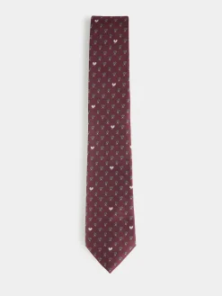 CORBATA JACQUARD MF BURDEOS