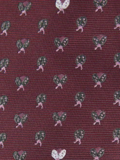 CORBATA JACQUARD MF BURDEOS