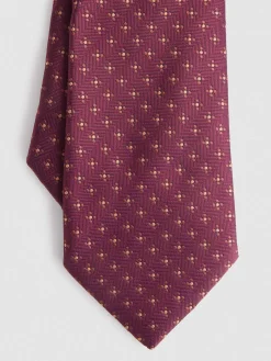 CORBATA JACQUARD MF BURDEOS