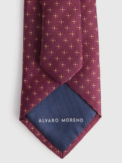 CORBATA JACQUARD MF BURDEOS