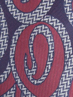 CORBATA JACQUARD MF BURDEOS