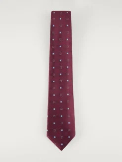 CORBATA JACQUARD MF BURDEOS