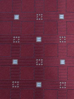 CORBATA JACQUARD MF BURDEOS