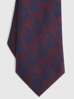 CORBATA JACQUARD MF BURDEOS