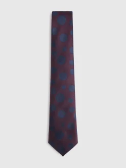 CORBATA JACQUARD MF BURDEOS