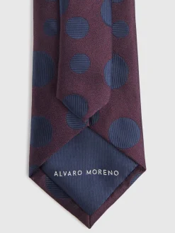 CORBATA JACQUARD MF BURDEOS