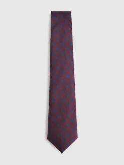 CORBATA JACQUARD MF BURDEOS