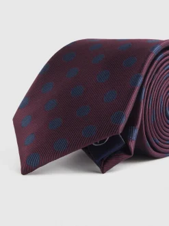 CORBATA JACQUARD MF BURDEOS