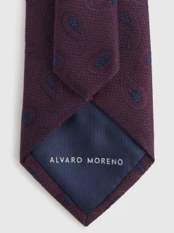 CORBATA JACQUARD MF BURDEOS