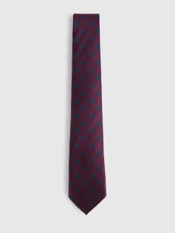 CORBATA JACQUARD MF BURDEOS